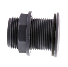 Screw Connection for Drain Cocks G1 1/4'' DN13 Bulkhead Polypropylene (pp) EPDM 10bar (140.5psi) FDA