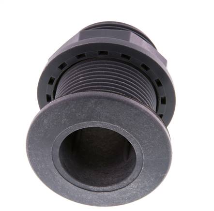 Screw Connection for Drain Cocks G1 1/4'' DN13 Bulkhead Polypropylene (pp) EPDM 10bar (140.5psi) FDA