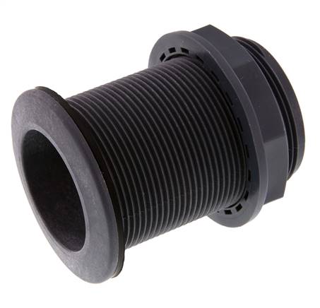 Screw Connection for Drain Cocks G2'' DN45.5 Bulkhead Polypropylene (pp) EPDM 10bar (140.5psi) FDA