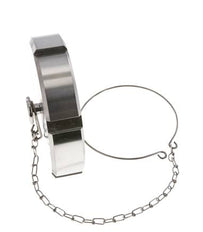 Cap Nut Rd110 X 1/4'' DN 80 Stainless Steel 1.4301 NBR DIN 11851 FDA 21 with Chain