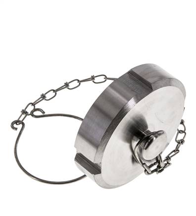 Cap Nut Rd65 X 1/6'' DN 40 Stainless Steel 1.4301 NBR DIN 11851 FDA 21 with Chain