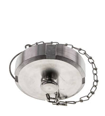 Cap Nut Rd65 X 1/6'' DN 40 Stainless Steel 1.4301 NBR DIN 11851 FDA 21 with Chain
