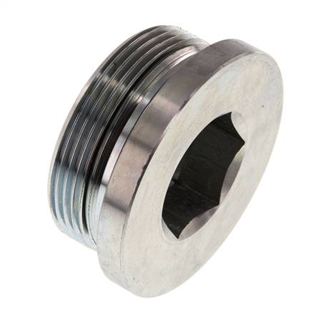 Plug M48 X 2 Steel NBR with Internal Hex 250bar (3512.5psi)
