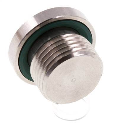 Plug M18 X 1.5 Stainless steel FKM with Internal Hex 400bar (5620.0psi)