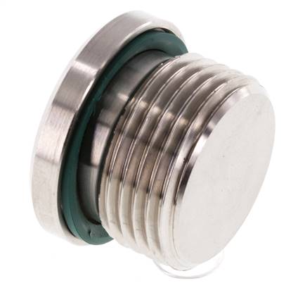 Plug M27 X 2 Stainless steel FKM with Internal Hex 400bar (5620.0psi)