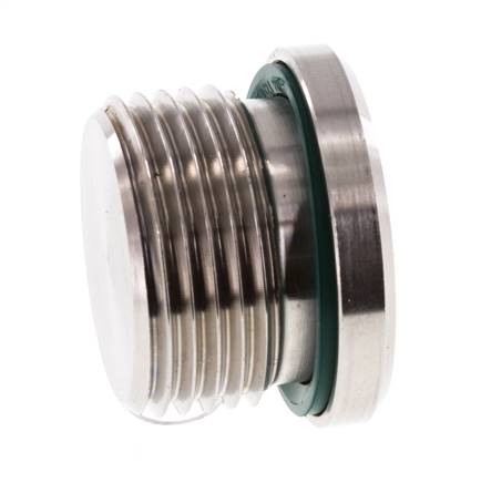 Plug M27 X 2 Stainless steel FKM with Internal Hex 400bar (5620.0psi)