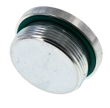 Plug M48 X 2 Steel FKM with Internal Hex 250bar (3512.5psi)
