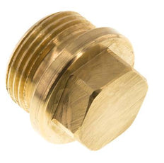 Plug G1'' Brass with Collar and External Hex 16bar (224.8psi)