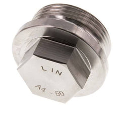 Plug G1 1/4'' Stainless steel with Collar and External Hex 40bar (562.0psi)