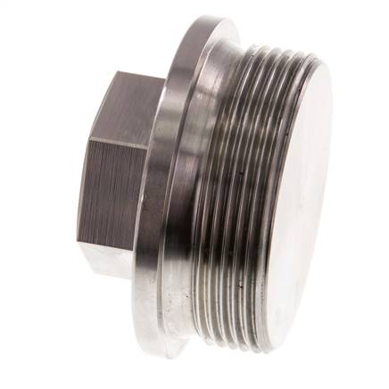 Plug G2'' Stainless steel with Collar and External Hex 40bar (562.0psi)