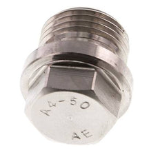 Plug G1/2'' Stainless steel with Collar and External Hex 40bar (562.0psi)