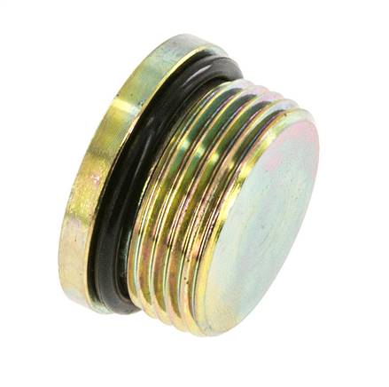 Plug UN 1-5/16''-12 Steel NBR with Internal Hex 400bar (5620.0psi)