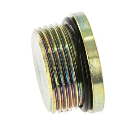 Plug UN 1-5/16''-12 Steel NBR with Internal Hex 400bar (5620.0psi)