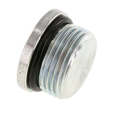 Plug UN 1-3/16INCH-12 Steel NBR with Internal Hex 400bar (5620.0psi)