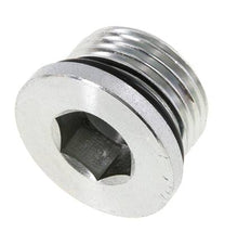 Plug UN 1-1/16''-12 Steel NBR with Internal Hex 400bar (5620.0psi)