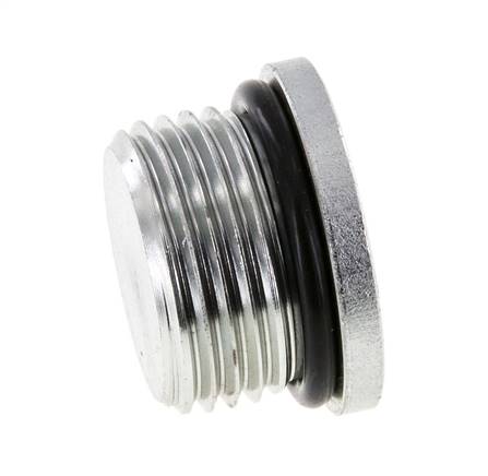 Plug UN 1-1/16''-12 Steel NBR with Internal Hex 400bar (5620.0psi)