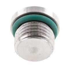Plug UNF 9/16INCH-18 Stainless steel FKM with Internal Hex 630bar (8851.5psi)