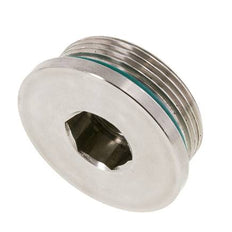 Plug UN 1-7/8''-12 Stainless steel FKM with Internal Hex 250bar (3512.5psi)