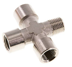 Cross Fitting R1/4'' Male - G1/4'' Female Nickel plated Brass 16 bar (224.8 psi)