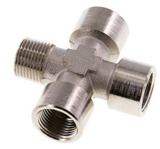 Cross Fitting R3/8'' Male - G3/8'' Female Nickel plated Brass 16 bar (224.8 psi)