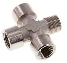 Cross Fitting R3/8'' Male - G3/8'' Female Nickel plated Brass 16 bar (224.8 psi)