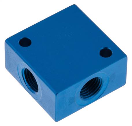 4-way Air Distributor G1/4'' Aluminium 16 bar (224.8 psi)