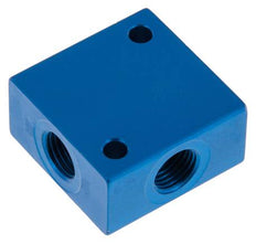 4-way Air Distributor G1/4'' Aluminium 16 bar (224.8 psi)