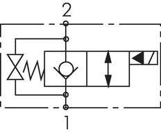 G3/4'' Hydraulic 2/2-Way Solenoid Valve NC Unidirectional 250bar 24VDC