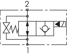 G1/2'' Hydraulic 2/2-Way Solenoid Valve NO Unidirectional 350bar 24VDC
