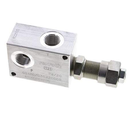 G1/2'' Hydraulic Inline Relief Valve 5-50bar 80l/min