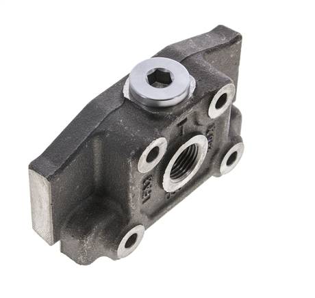 Hydraulic Hand Lever Valve Outlet Section G1/2 Tank Port