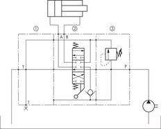 4/3-Way Hydraulic Hand Lever Valve Section Tandem Center 320bar