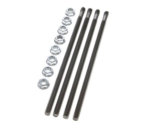 Tie Rod Set for Hydraulic Hand Lever Valve Block, 3 Sections