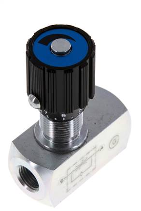 G1/4'' Hydraulic Throttle Check Valve 350bar Max 50l/min