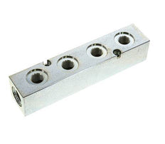 G3/8'' Hydraulic Distributor Block 2 Inlets 4 Outlets 315bar