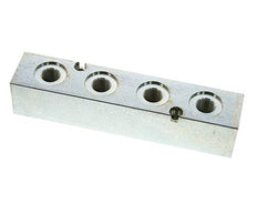 G3/8'' Hydraulic Distributor Block 2 Inlets 4 Outlets 315bar