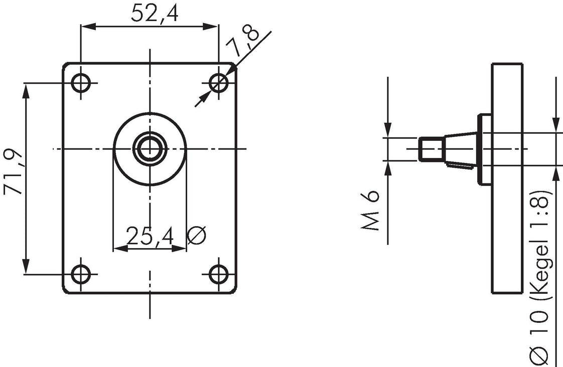 Hydraulic Gear Pump 3.3cm³ 280bar Plessey Flange Size 1