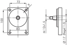 Hydraulic Gear Pump 16cm³ 250bar Bosch Flange Size 2 - Rexroth