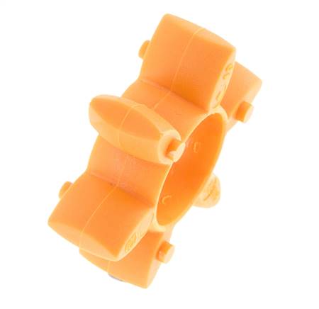 ROTEX Size 19 Jaw Coupling Spider 92 Shore A Orange - KTR