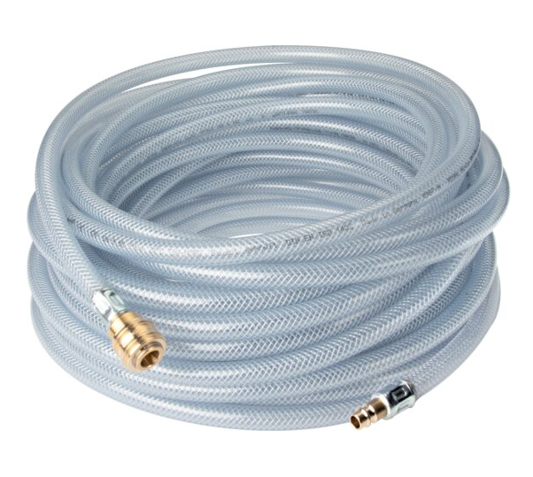 Compressed air hose with DN 7.2 coupling, 16 bar, 25 meter, 20 mm outer diameter
