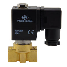 Solenoid Valve HP-DA 1/4'' high pressure brass PTFE 4-100bar 230V AC