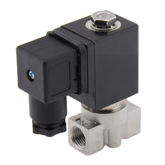 Solenoid Valve HP-DA 1/4'' high pressure stainless steel PTFE 4-100bar 230V AC