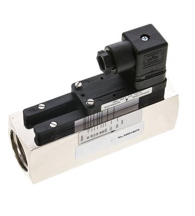 G1'' brass variable area flow switch oil 35-110 l/min 250 bar