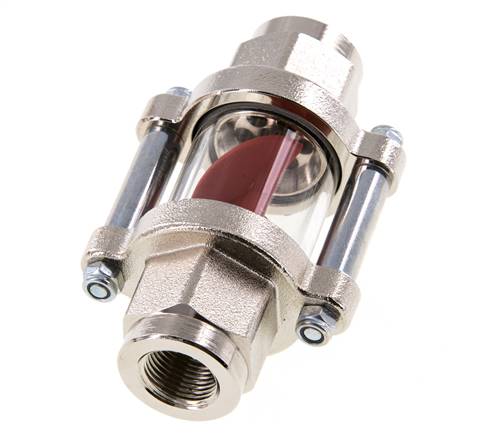 G3/8'' brass flow indicator with impeller 1.1-5.5 l/min 25 bar