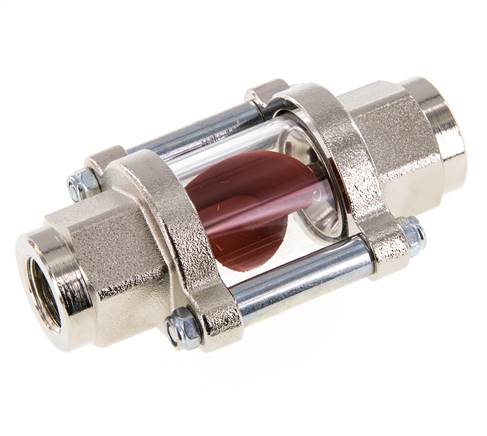 G3/8'' brass flow indicator with impeller 1.1-5.5 l/min 25 bar