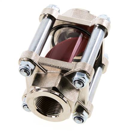 G3/4'' brass flow indicator with impeller 1.6-17 l/min 25 bar