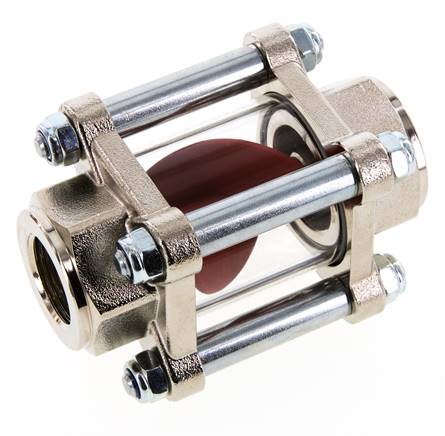 G3/4'' brass flow indicator with impeller 1.6-17 l/min 25 bar