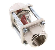 G1 1/2'' brass flow indicator with impeller 11-60 l/min 15 bar