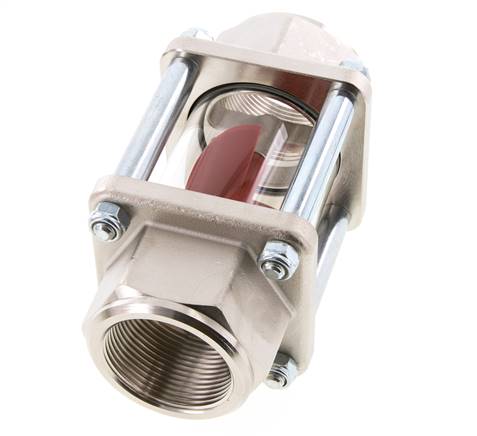 G1 1/2'' brass flow indicator with impeller 11-60 l/min 15 bar