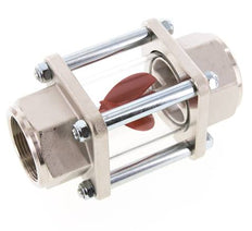 G1 1/2'' brass flow indicator with impeller 11-60 l/min 15 bar